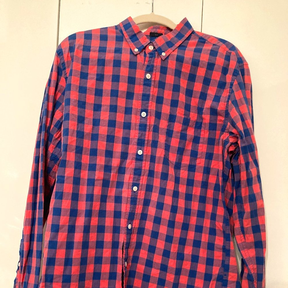 J Crew Men's Plaid Buttondown